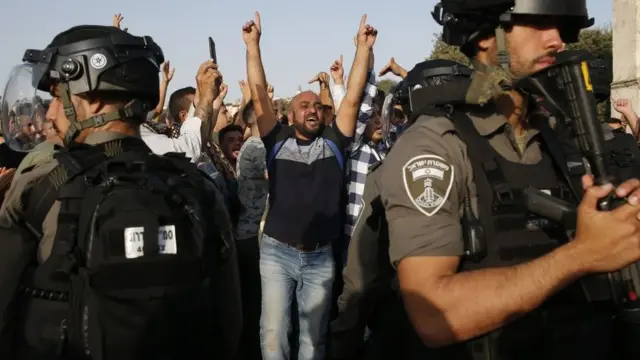 Mescidi Aksa'da protestolar