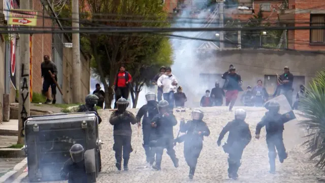 Protestas en Bolivia.