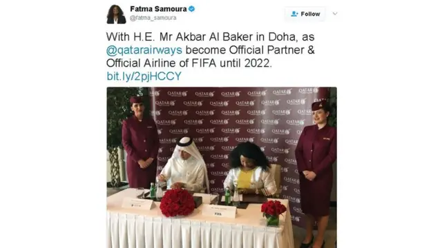 فاطمة سامورا توقع الاتفاق