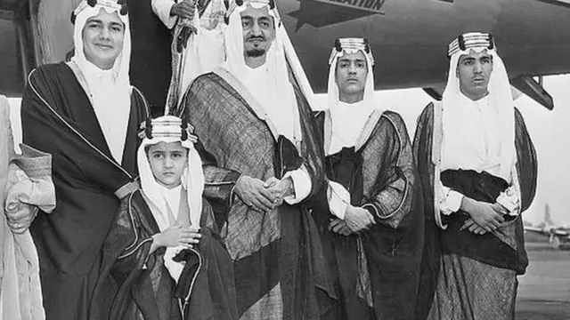 صورة من نيويورك تعود لعام 1947 عندما كان فيصل سفير المملكة لدى الأمم المتحدة