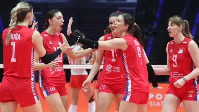 Slavlje odbojkašica Srbije