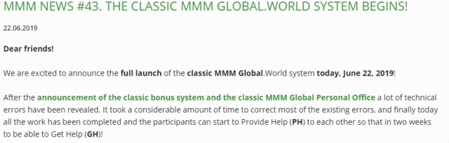 MMM tori ontop dia website say dem don return