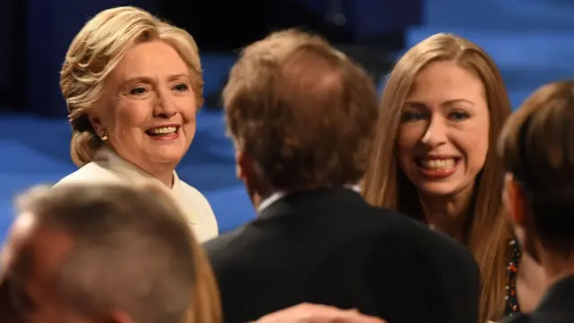 Hillary y Chelsea Clinton.