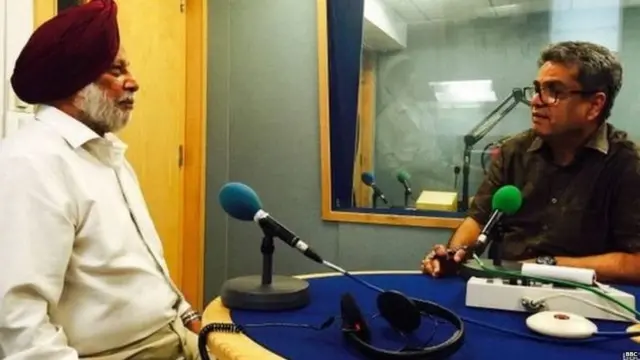 Brig. Kanwaljeet Singh in BBC Studio with Rehan Fazal