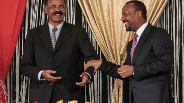 رئيس الوزراء الإثيوبي آبي أحمد والرئيس الاريتري اسياس أفورقي