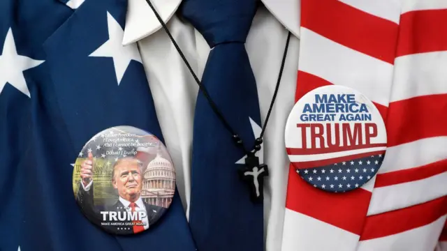 Botones de campaña de Trump