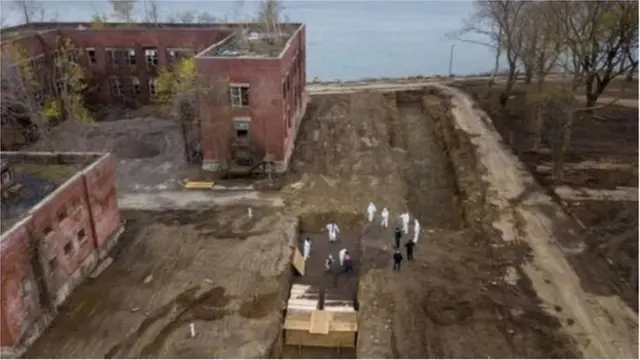 ન્યૂ યૉર્કમાં અંત્યેષ્ટિની તૈયારી