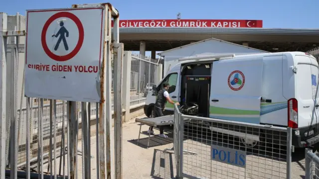 Türkiye'nin Suriye sınırındaki Cilvegözü Sınır Kapısı