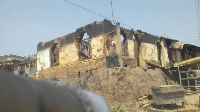 Mayor for Kumbo, Njong Donatus e house weh deh burn