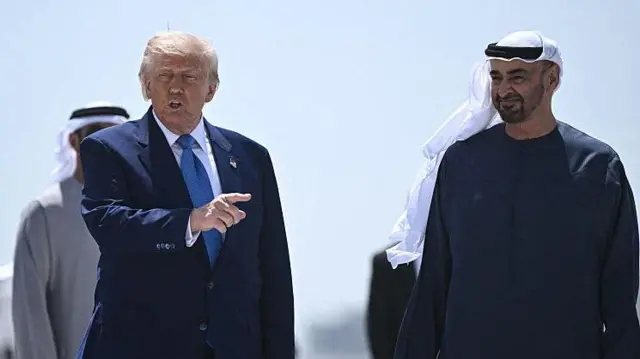 ट्रंप यूएई में अपने समकक्ष के साथ