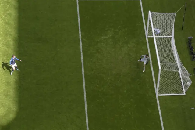 Griezmann no falló desde el punto penal.