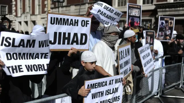 Анти-американская демонстрация в Лондоне в 2011 году