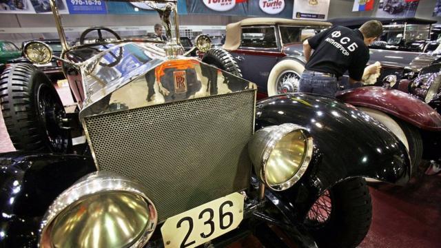 Russian FSB vintage car collection, including 1922 Rolls Royce Silver Ghost, Mar 2007