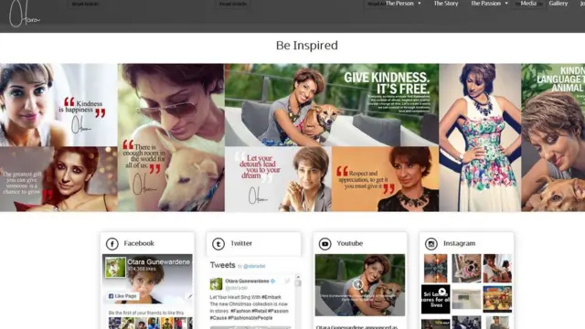 ඔටරා ගුණවර්ධනගේ වෙබ් අඩවිය