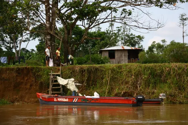 Habitantes de Isla Calero, Costa Rica.