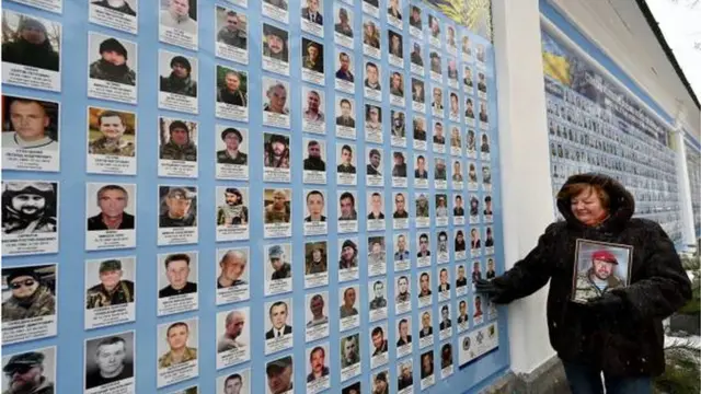 صور لبعض ضحايا ثمانية أعوام من الحرب في أوكرانيا.