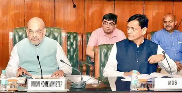 కేంద్ర హోం మంత్రి అమిత్ షాతో సహాయ మంత్రి నిత్యానంద్ రాయ్