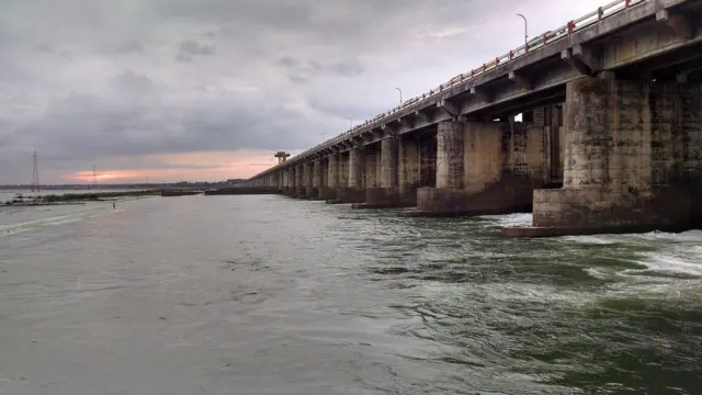 राजामुंदरी में आर्थर कॉटन के ज़रिये बनवाया गया बांध