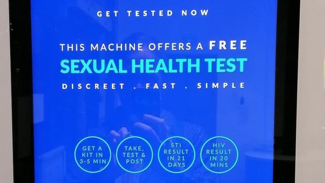 Free sexual health test vending machines launched