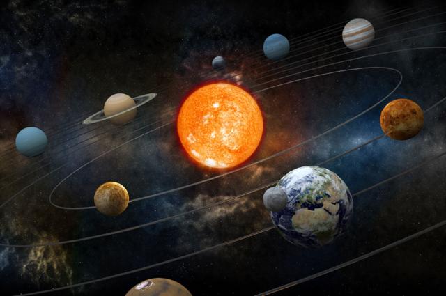 Las órbitas del Sistema solar.