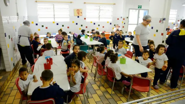 Niños en una aula preescolar.