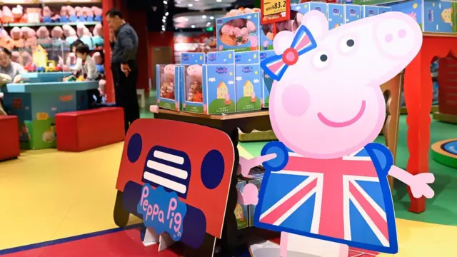 Pekin'deki bir Peppa Pig dükkanı