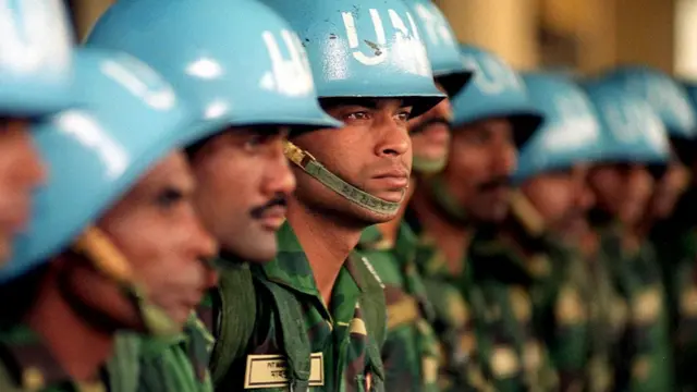 জাতিসংঘের শান্তিরক্ষী বাহিনীতে বাংলাদেশের সৈন্য