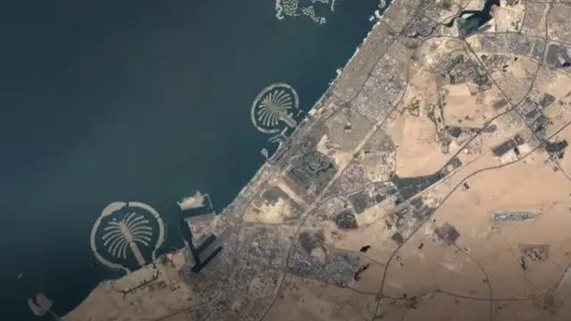 Дубай харитаси фазодан