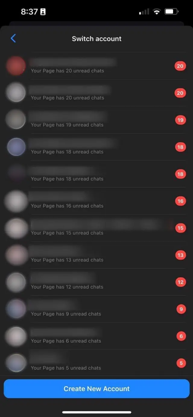 Facebook accounts