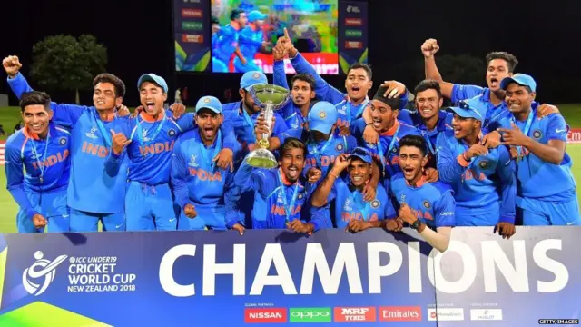 १९वर्षांखालील क्रिकेटचा विजेता भारतीय संघ
