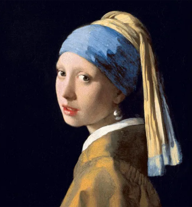 "La niña con un pendiente de perla", de Vermeer (hacia 1665)