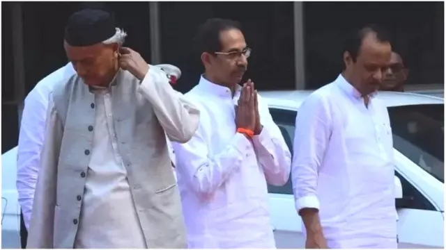 भगतसिंह कोश्यारी, उद्धव ठाकरे, अजित पवार