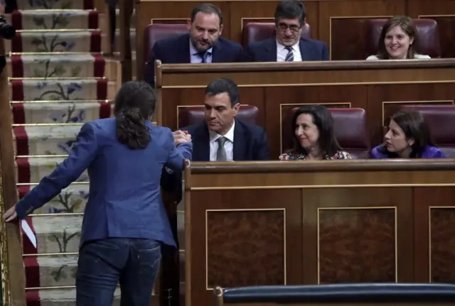 Podemos lideri Iglesias ve Sanchez