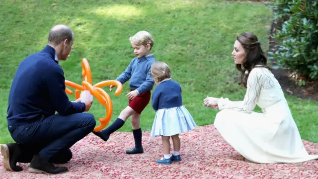 супруги Кембриджские с детьми