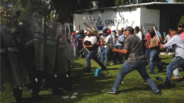 Protesta en La Boquilla