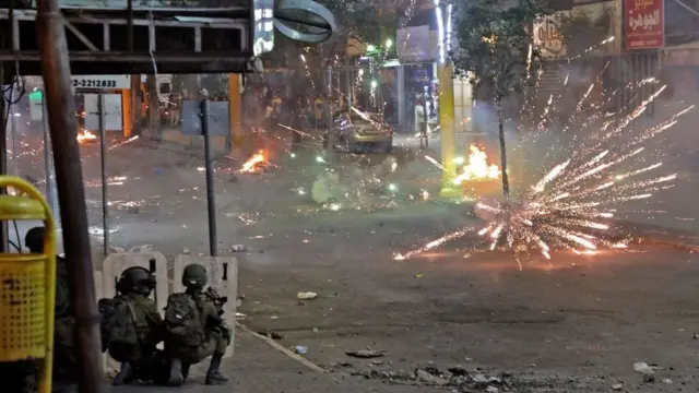 Enfrentamientos en Israel.