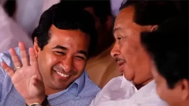 नितेश राणे वडील नारायण राणे यांच्यासमवेत