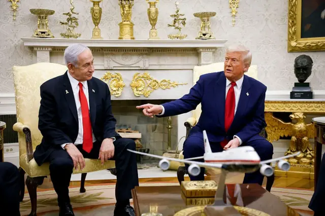 Ông Netanyahu (trái) đã có cuộc họp với ông Trump vào ngày 7/4