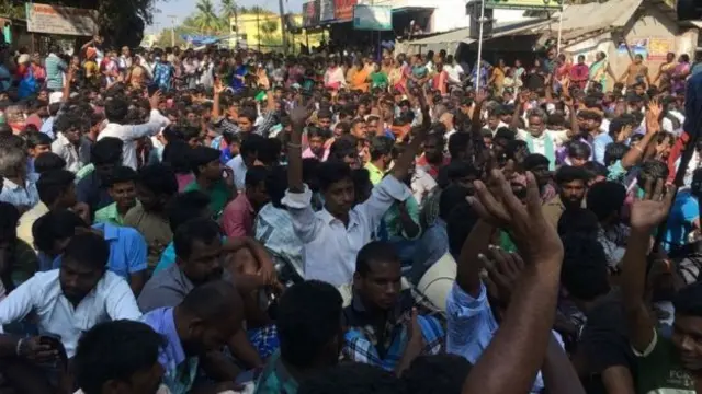 அலங்காநல்லூரில் நடந்த போராட்டம்