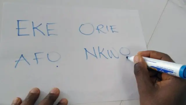 Ụbọchị n'izuụka Igbo