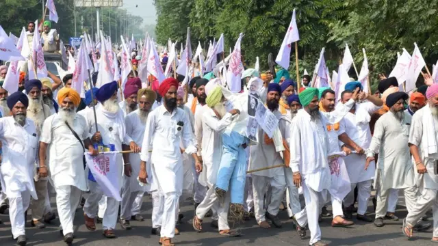 પંજાબમાં ખેડૂતોનું વિરોધપ્રદર્શન