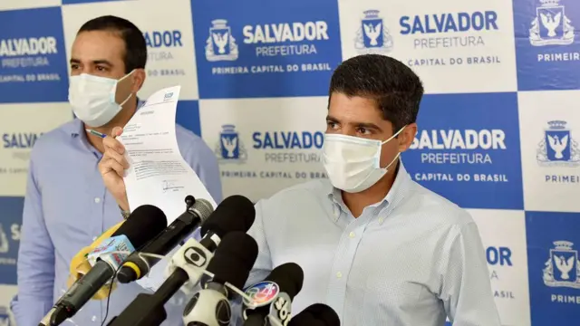 Prefeito ACM Neto ao ladorobo mines real betseu sucessor, Bruno Reis