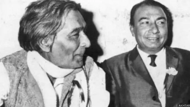 जां निसार अख़्तर के साथा साहिर लुधियानवी