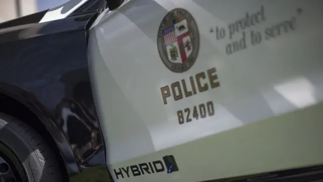 Auto de la policía de Los Ángeles