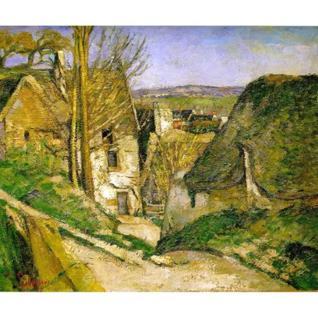 Paul Cezanne, 'Casa do Homem Enforcado', 1873, pintura a óleo, 55 x 66 cm, Museu d'Orsay, Paris