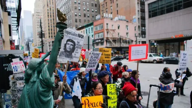 Протести у США під час авіаударів по Сирії