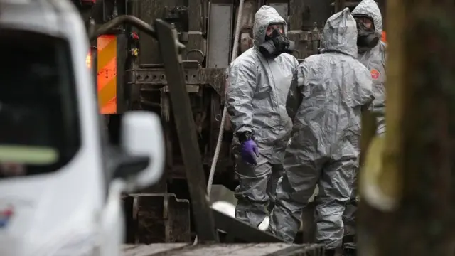 Войска химзащиты в Солсбери