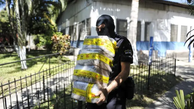 Drogas incautadas en El Salvador.