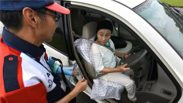 As elderly drivers cause an increasing number of accidents on Japan's roads, driving schools for the aged have sprung up to retrain drivers (Credit: Getty Images)