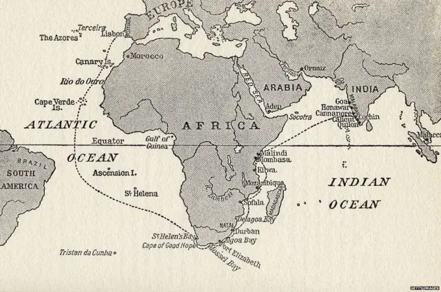 भारत पहुंचने के लिए वास्को डा गामा ने ये रास्ता तय किया